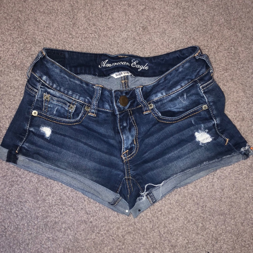American Eagle ripped jean shorts